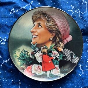 Princess Diana England's Rose Franklin Mint Collectable Plate